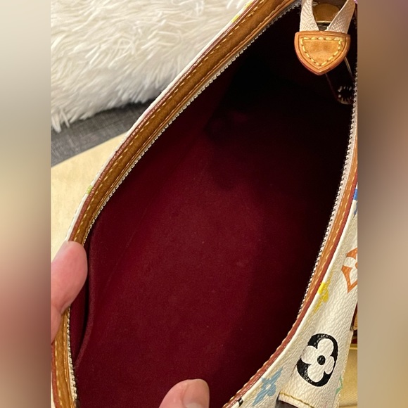 🔥FLASH SALE🔥Preloved LOUIS VUITTON Pochette Eliza in White Multicolour Monogram - Picture 9 of 11